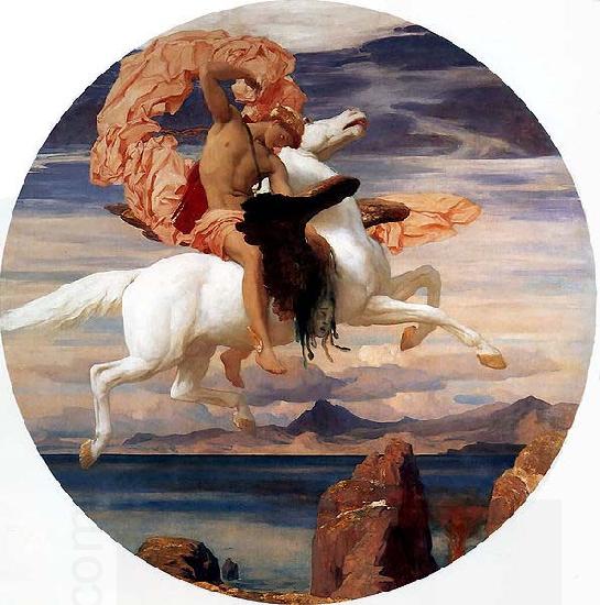 Lord Frederic Leighton Perseus On Pegasus Hastening To the Rescue of Andromeda oil painting picture